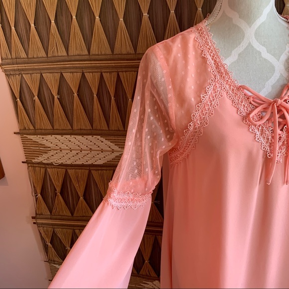 BNWT Beautiful Peach Beachy Boho Babydoll Dress - Picture 4 of 16